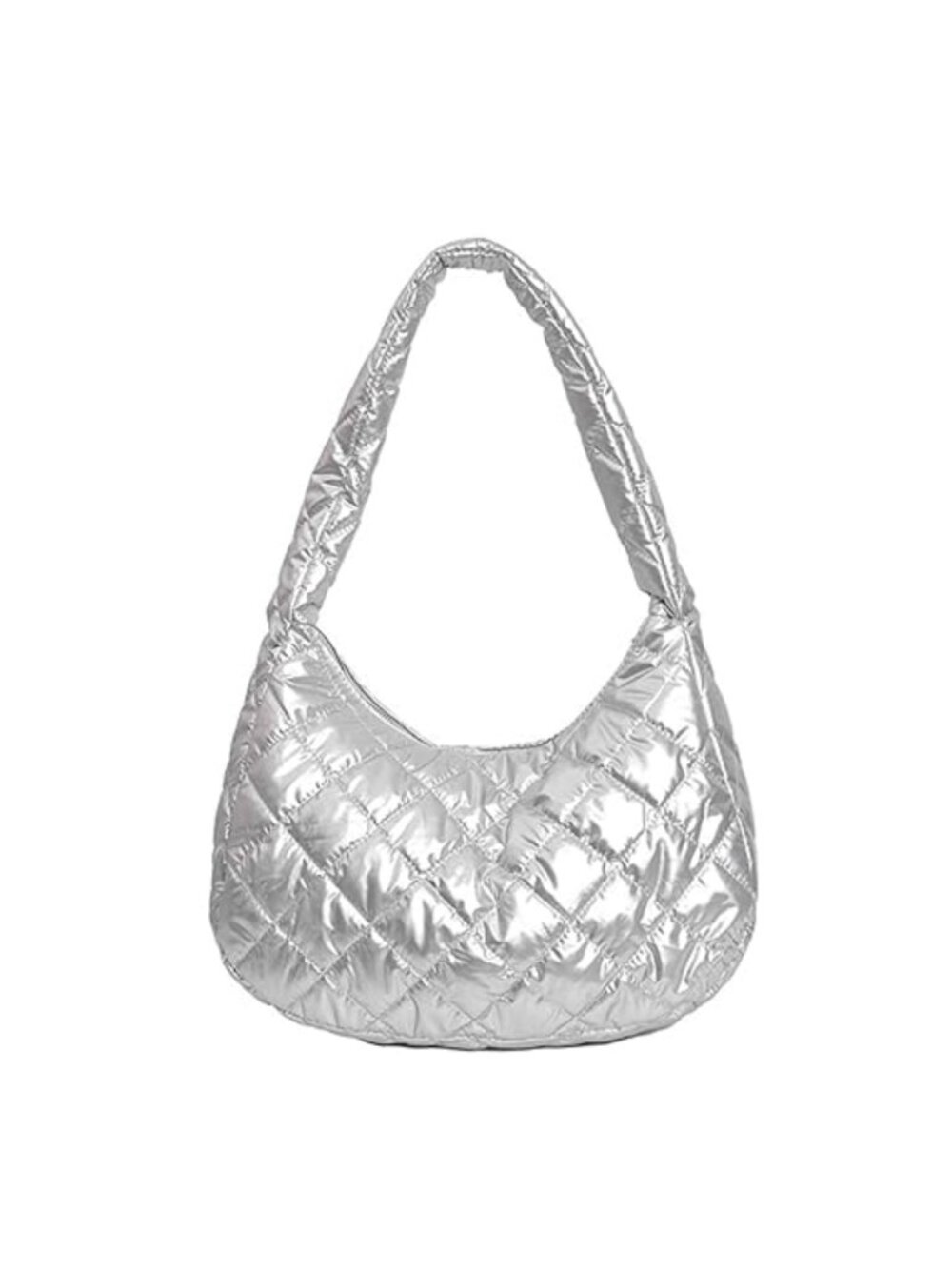 Quilted Puffer Tote Bag Large Nylon Crossbody Shoulder Hobo